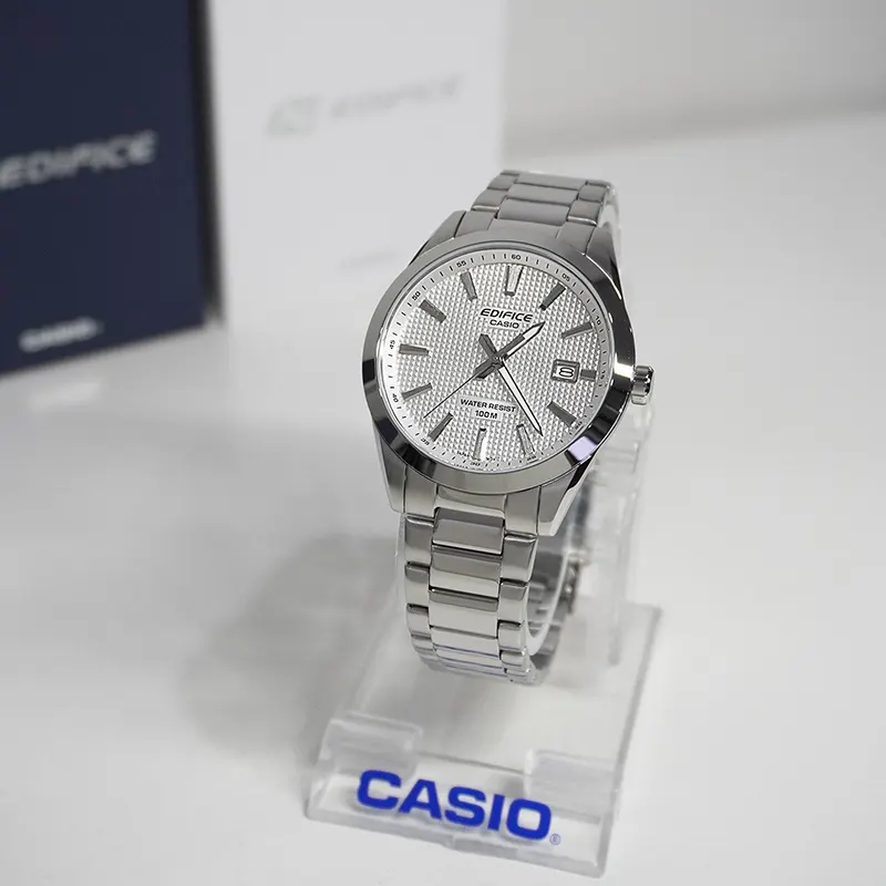 Edifice Motorsports White Dial Men's Watch- EFV-160D-7AV